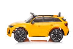 Lean-toys Audi RS6 Batéria Vozidlo BRD-2118 Žltá