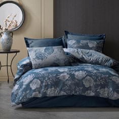 shumee Bavlnené obliečky FLORY BLUE/160x200 COTTONLOVE JACQUARD