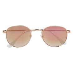 Sunmania Ružové slnečné okuliare pilotky "Oval Classic"