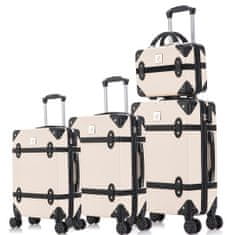 SEMI LINE Sada kufrov Vintage Beige/Black 4-set