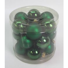 Autronic Ozdoby sklenené, farba zelená, pr.4 cm, cena za 1 balenie (18 ks) VAK121-4