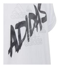 Adidas Tričko biela M Dance Knotted Tee Girls JR