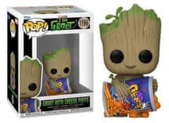 Funko Pop! Zberateľská figúrka Marvel I Am Groot Groot with Cheese Puffs 1196