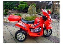 Lean-toys Červený trojkolesový dobíjací motocykel BJX-88