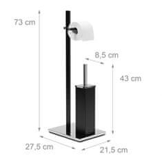Relax WC stojan 0129, čierny matný