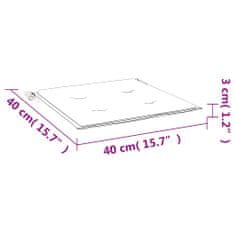 Vidaxl Podložky na záhradné stoličky 4 ks 40x40x3 cm, oxfordská látka