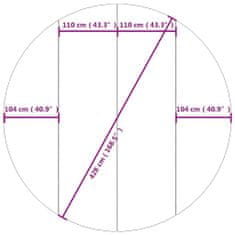 Petromila vidaXL Podložka pod bazén svetlosivá Ø428 cm polyesterová geotextília