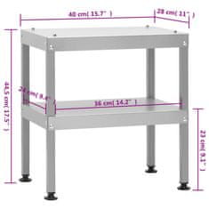 Petromila vidaXL Stôl pre grilovaciu udiareň 40x28x44,5 cm pozinkovaná oceľ