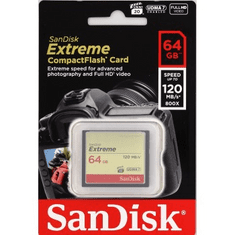 HAMA SanDisk Extreme CF 64 GB 120 MB/s zápis 85 MB/s UDMA7