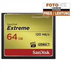 HAMA SanDisk Extreme CF 64 GB 120 MB/s zápis 85 MB/s UDMA7