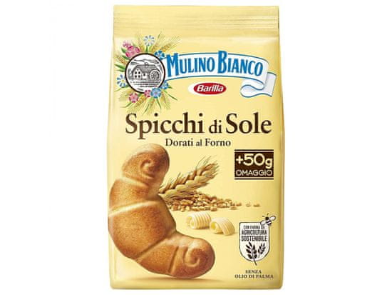 Mulino Bianco MULINO BIANCO Spicchi di Sole - Chrumkavé maslové sušienky v tvare croissantov 400g