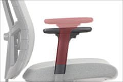 STEMA Otočná stolička AKCENT/F s nastaviteľnou výškou operadla, šedá farba