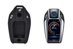 UNI Silikónový obal na LCD kľúčik pre BMW G01-X3 G02-X4 G05-X5 G07-X7 G11 G12 G30 G31 G32 i8 I12 I15 čierny