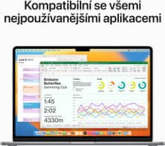 Apple MacBook Air 15, M2 8-core/8GB/256GB SSD/10-core GPU, vesmírně šedá (M2 2023) (MQKP3CZ/A)