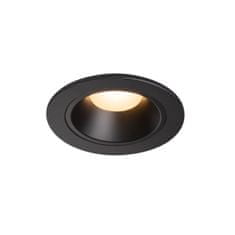 SLV BIG WHITE NUMINOS DL S vnútorné LED zápustné stropné svietidlo čierna/čierna 3000 K 40° vrátane listových pružín 1003796