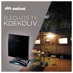 Meliconi Izbová anténa , 881002, AT 49 R1, USB, DVB T, DVB-T2, TNT HD, DAB+, rozsah príjmov VHF + UHF, vertikálna aj horizontálna rotácia