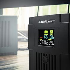 Qoltec UPS Line Interactive | Monolith | 1500VA | 900W | LCD | USB