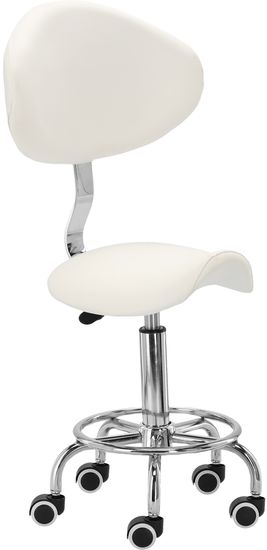 Enzo Kosmetická stolička Rodi s opěradlem White
