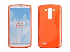 PS Puzdro gumené S-CASE LG G3 (D855) pomaranč