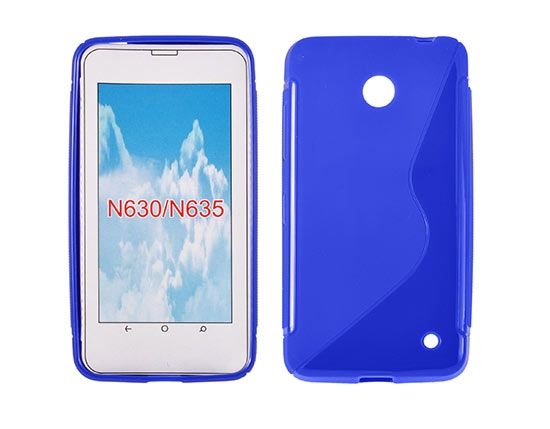 PS Puzdro gumené S-CASE Nokia LUMIA 630/635 zafír