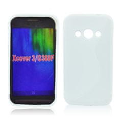 PS Puzdro gumené S-CASE samsung G388 Galaxy Xcover 3 biele