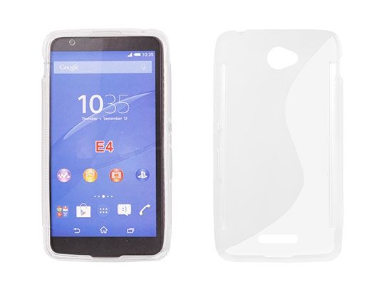 PS Puzdro gumené S-CASE SONY XPERIA E4 transparent.