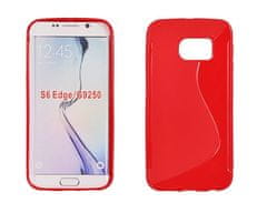 PS Puzdro gumené S-CASE Samsung G925 GALAXY S6 EDGE coral