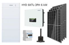 VS ELEKTRO Solárna súprava HYD 6KTL-3PH I BDU+AKU: 10kWh, Počet FVP: 18x460 Wp / 8,3 kWp, Rozvádzač: bez rozvádzača DC