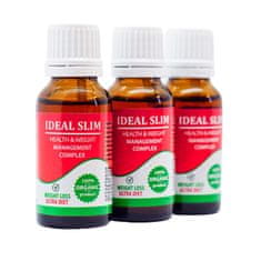 IDEAL SLIM Kvapky na chudnutie a detoxikáciu. SET 3 x 20 ml