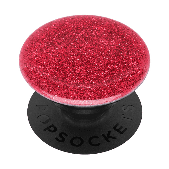 PopSockets PopGrip Gen.2, Glitter Red, červené trblietky zaliate v živici