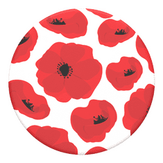 PopSockets PopTop Gen.2, Scandi Poppies, červené maky, výmenný vršok