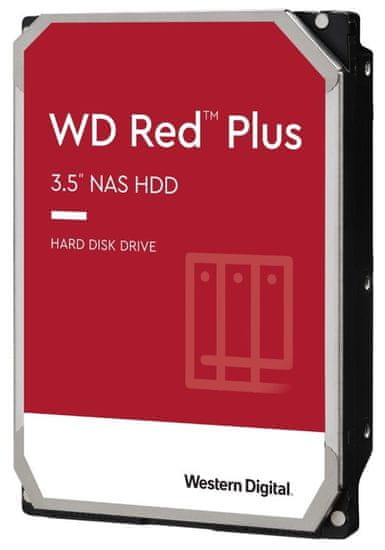 WD RED PLUS 4TB / 40EFPX / SATA III / Interný 3,5 "/ 5400rpm / 256MB