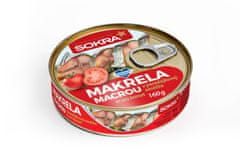 SOKRA Makrela v paradajkovej omáčke 160 g, 13ks