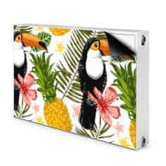 tulup.sk Dekoračný magnet na radiátor Toucan a ananas 90x60 cm