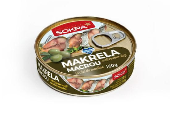 SOKRA Makrela v olivovom oleji 160 g