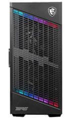 MSI skriňa MPG VELOX 100P AIRFLOW/ bez zdroja/ ľavé temp. sklo/ 3x 120mm/ 1x 120mm ARGB/1x USB3.1 Type-C/2x USB3.0/ čierna