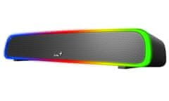 Genius repro USB SoundBar 200BT/ Bluetooth/ 3,5&quot; jack/ 4W/ RGB/ čierny