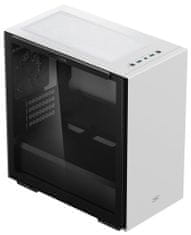 DEEPCOOL skriňa Macube 110 WH / Micro ATX / 120mm fan / 2xUSB 3.0 / presklená bočnica s magnetickým uchytením / biela