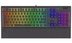 Endorfy herná klávesnica Omnis Pudd.Kailh RD RGB /USB/ red switch / drôtová / mechanická / US layout / čierna RGB