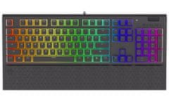 Endorfy herná klávesnica Omnis Pudd.Kailh BL RGB /USB/ blue switch / drôtová / mechanická / US layout / čierna RGB