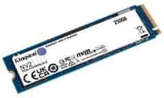 Kingston NV2 SSD 250GB / NVMe M.2 PCIe Gen4 / Interné / M.2 2280