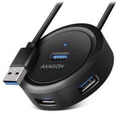 AXAGON húb USB-A / HUE-P1A / USB 3.2 Gen1 / 4x USB-A / 0,3m