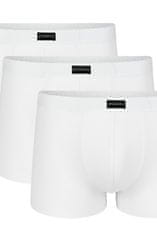 Amiatex Pánske boxerky 007 white 3 pack + Nadkolienky Gatta Calzino Strech, biela, M