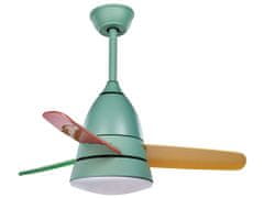 Beliani Stropný ventilátor so svetlom viacfarebný STRAWBERRY