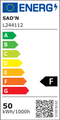 SAD'N LED svietidlo 50W 185-250V biele 3000/4000/6500K