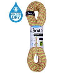 Beal Horolezecké lano Beal Ice Line 8,1 mm UNICORE Golden Dry anis
