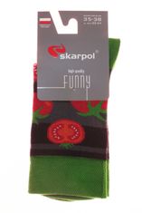 Amiatex Dámske ponožky 80 Funny tomato, šedá, 39/41