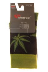 Amiatex Dámske ponožky 80 Funny herbs, čierna, 39/41