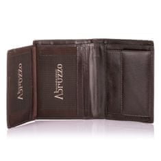Abruzzo Pánska kožená peňaženka slim hnedá