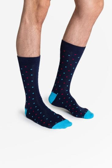 Henderson Pánske ponožky 39196 dark blue + Nadkolienky Gatta Calzino Strech